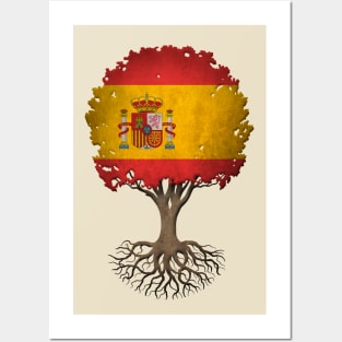 Tree of Life with Spanish Flag Posters and Art